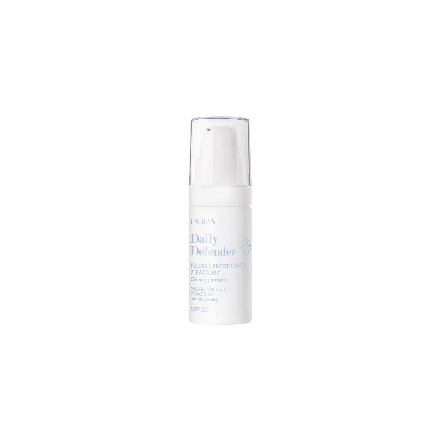Trattamenti Viso Daily Defender Fluido Protettivo 7 Fattori SPF50 - Colorato - Trattamenti Protettivi, Crema viso colorata effetto globale, Crema viso giorno effetto globale
