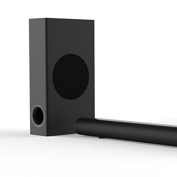 Soundbar Muse M-1880 SBT 2.1 per TV, subwoofer da 200 W, connessione wireless Bluetooth, HDMI, ottico, USB.
