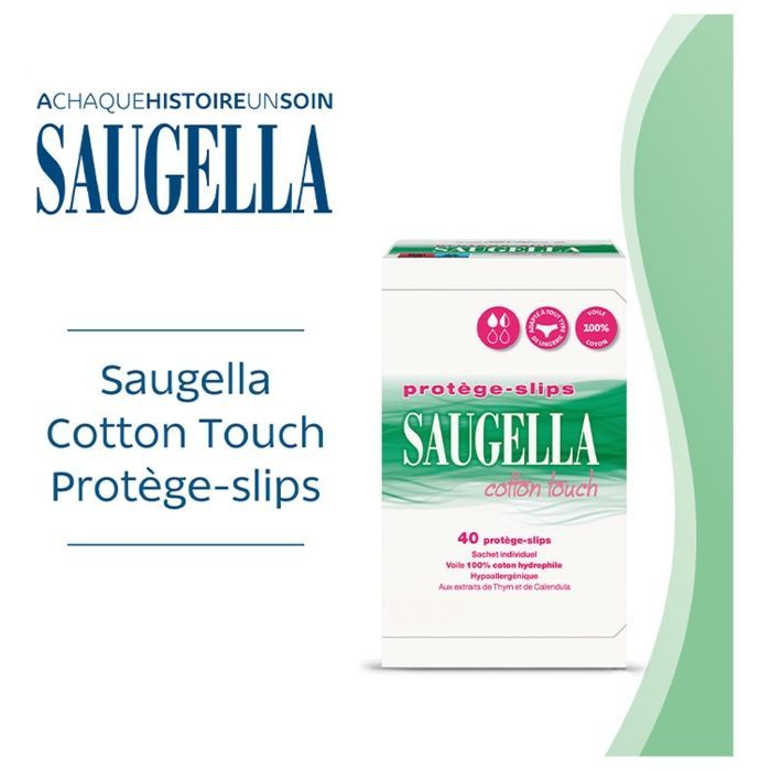 Saugella Cotton Touch 40 inlegkruisjes, verpakking van 2 x 40 stuks