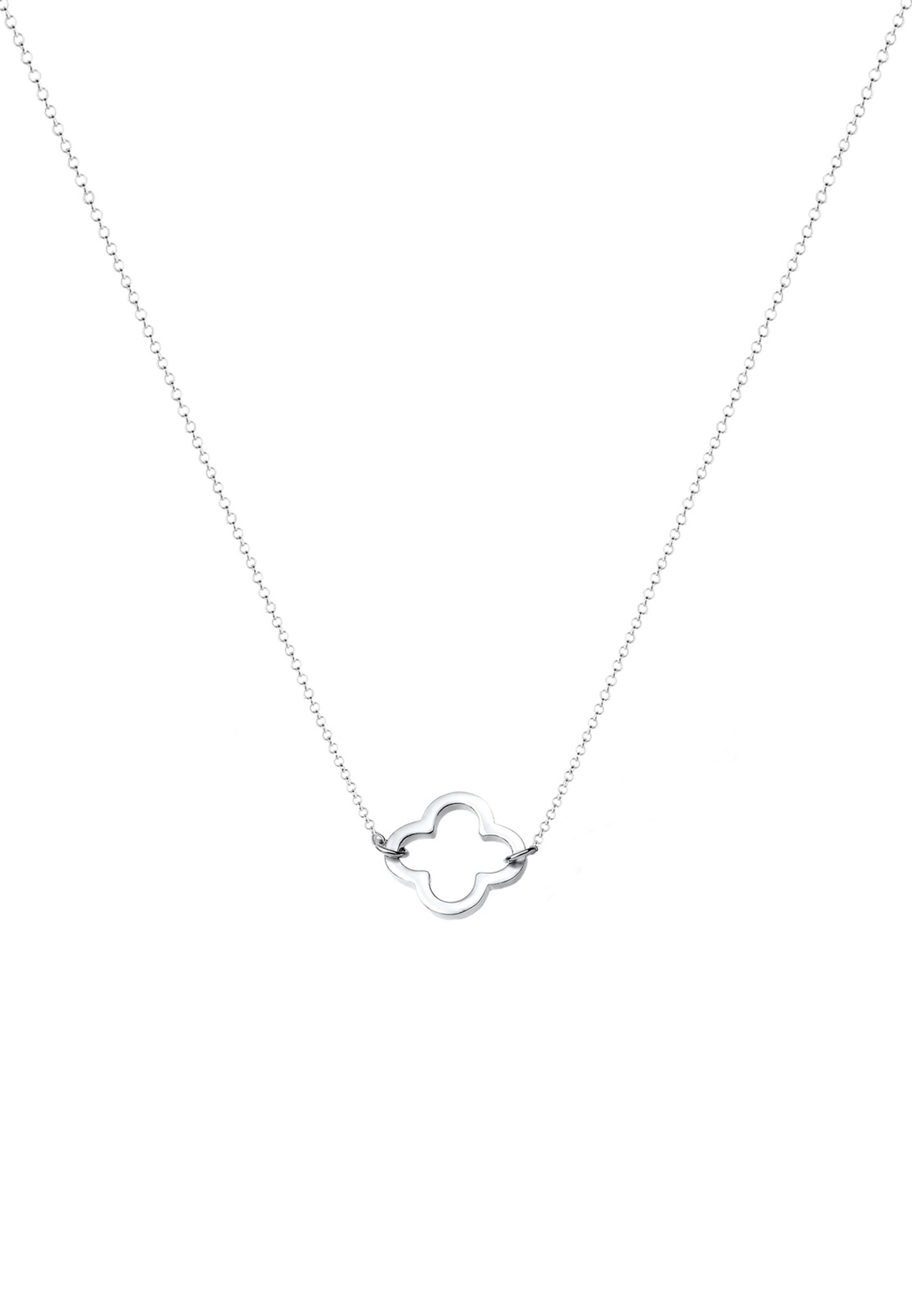 Elli Femmes Trèfle Filigrane Porte-bonheur en Argent Sterling 925