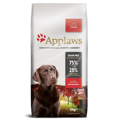15 kg Applaws tørrfôr til valper/voksne hunder - 12 + 3 kg gratis!*