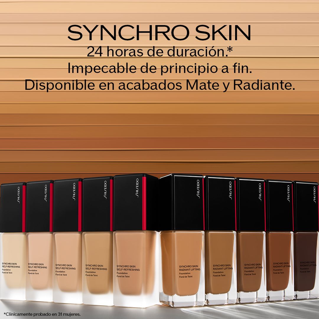 „Synchro Skin Radiant Lifting Foundation“ makiažo bazė Prabangios makiažo bazės