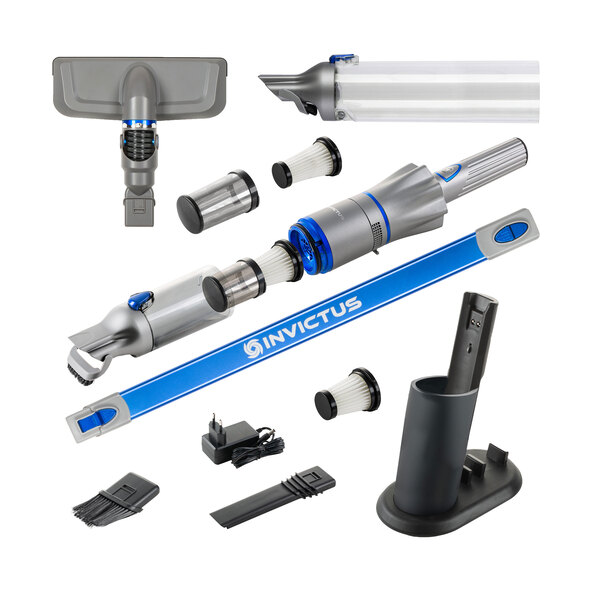 One 2.0 cordless handheld vacuum cleaner, 16-piece set.