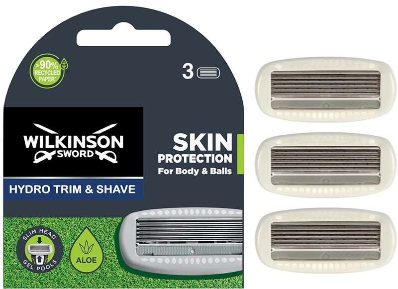 Wilkinson Sword Hydro Trim and Shave zaščita kože za telo in testise głowica wymien