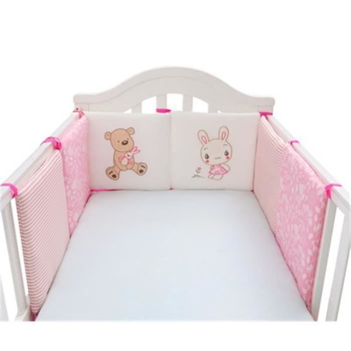 6 Pièces Tour de Lit Ensemble Pare-choc Literie Enfant Lit Bébé 30*30cm-008 QUI5087