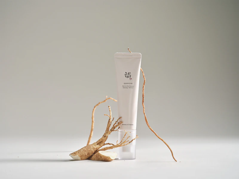 Sérum revitalizante para a área dos olhos Beauty of Joseon com ginseng e retinal, antirrugas.
