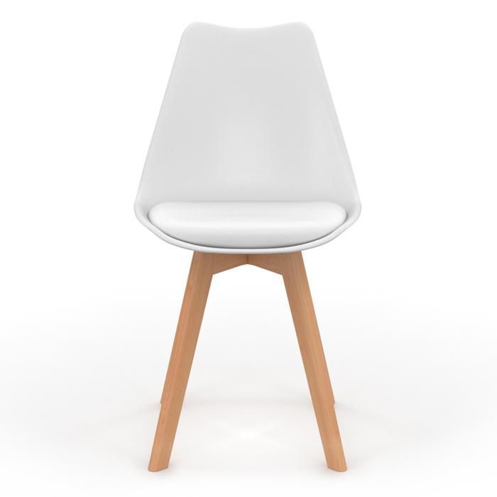 IDMARKET Lot de 6 chaises de salle à manger SARA scandinaves blanc