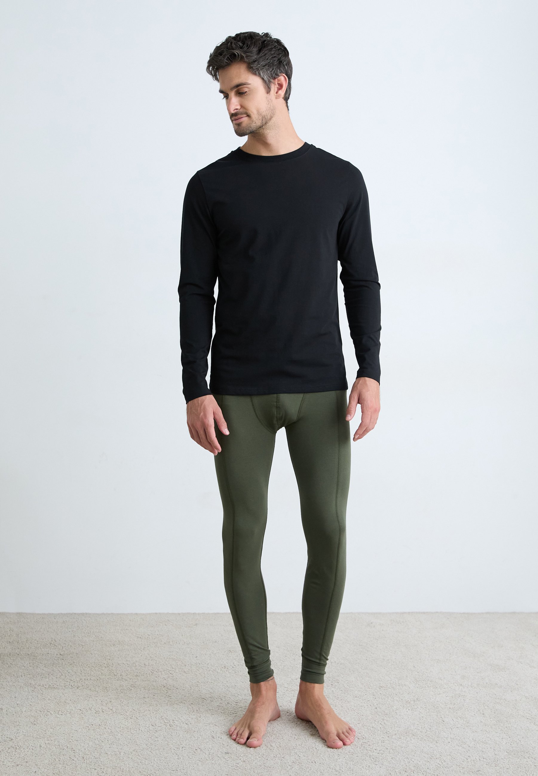Björn Borg CORE SLIM LONG SLEEVE PACK 2 - Maglia da pigiama - nera