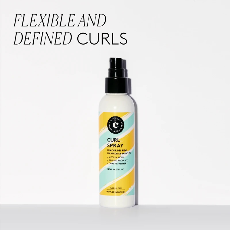 „Cocunat Curl Spray“ fiksuojantis purškiklis garbanotiems ir banguotiems plaukams