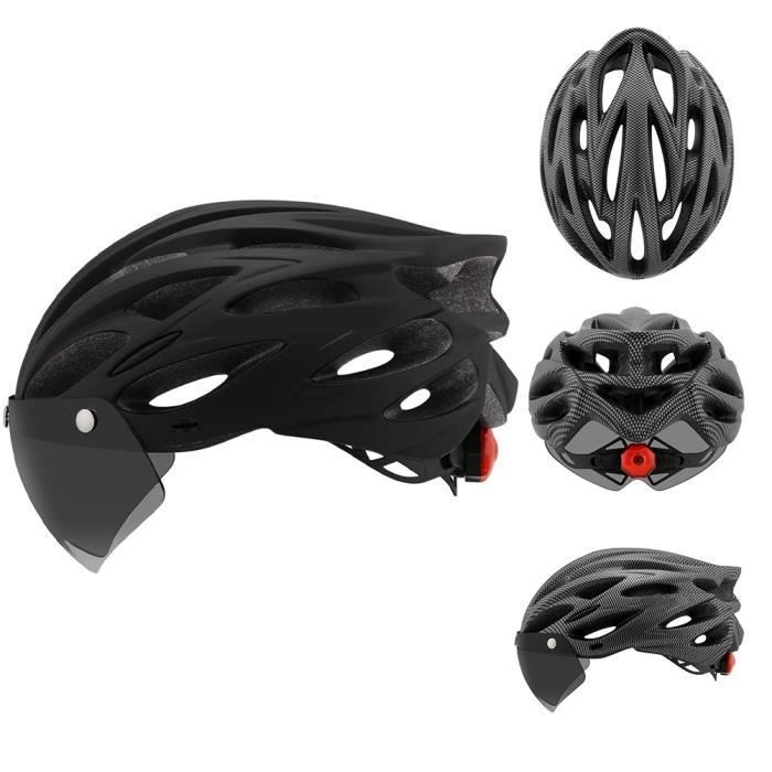 Casco da bici - SURENHAP - Rithok - Visiera removibile - Luce di segnalazione - Adulto - Grigio