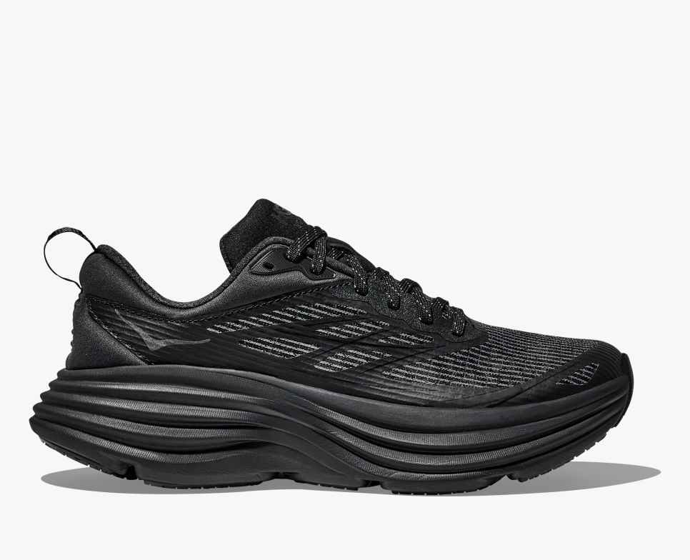 HOKA Stealth/Tech Bondi 8 Caged Zwart/Zwart