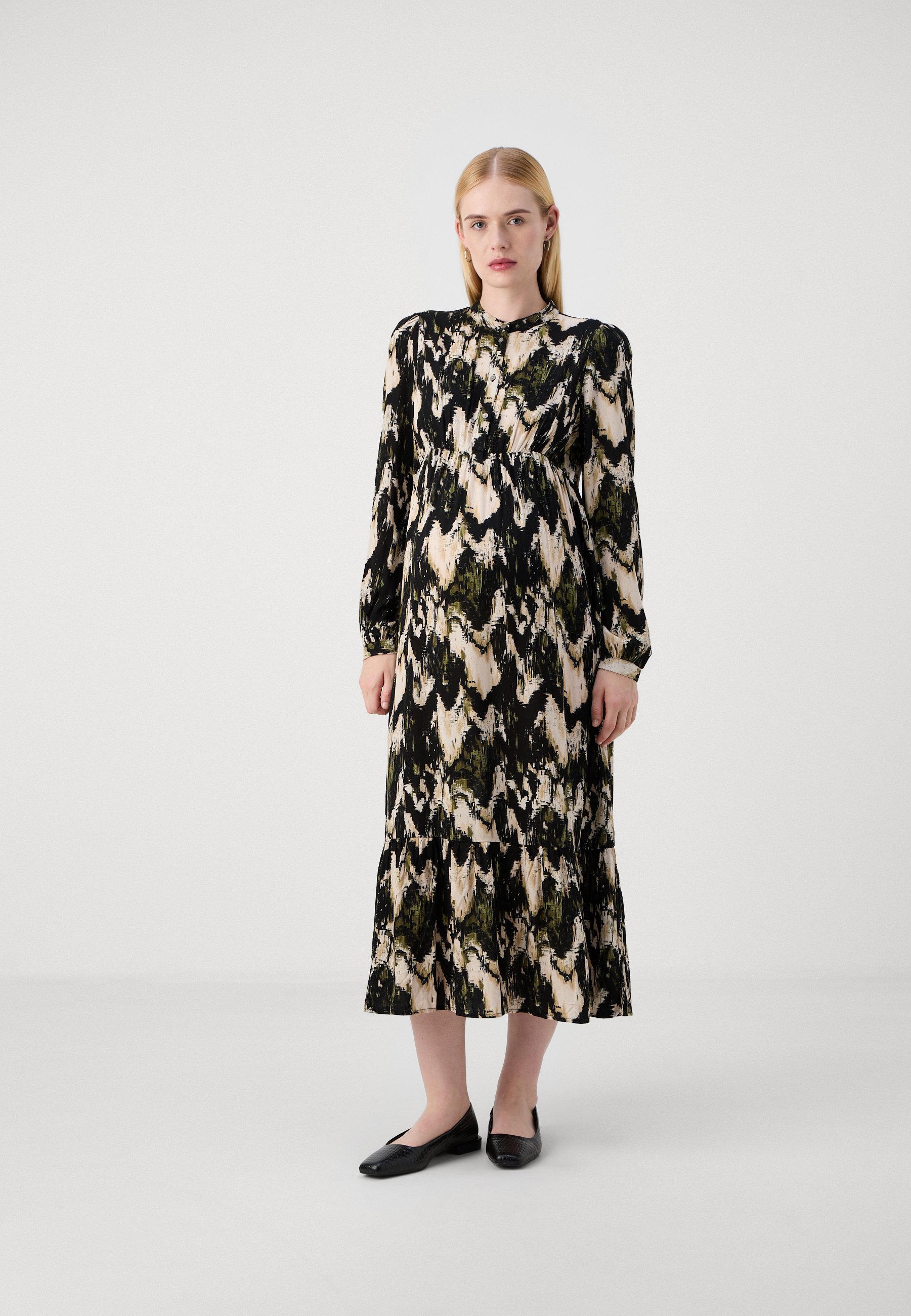 ONLY MATERNITY OLMJESSIE MIDI-JURK - Overhemdjurk - lodengroen