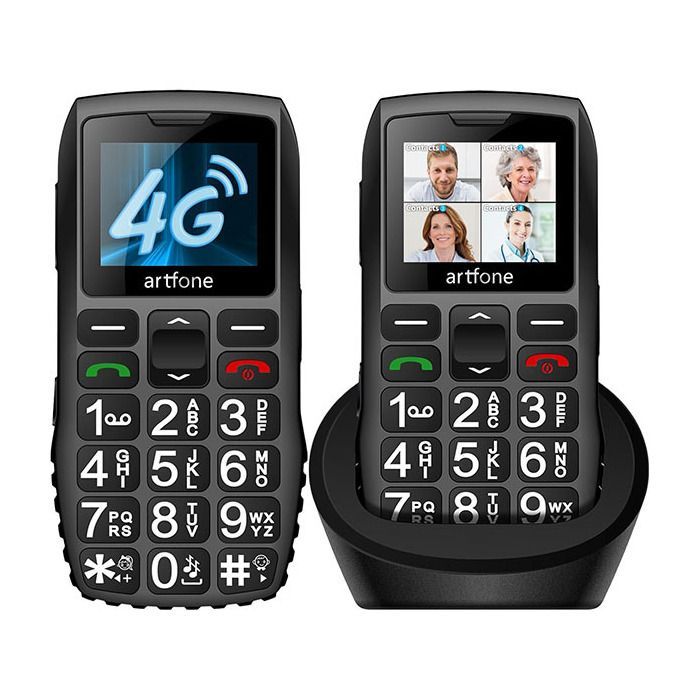 artfone C1+4G Téléphone Senior Portable Débloqué 1,77