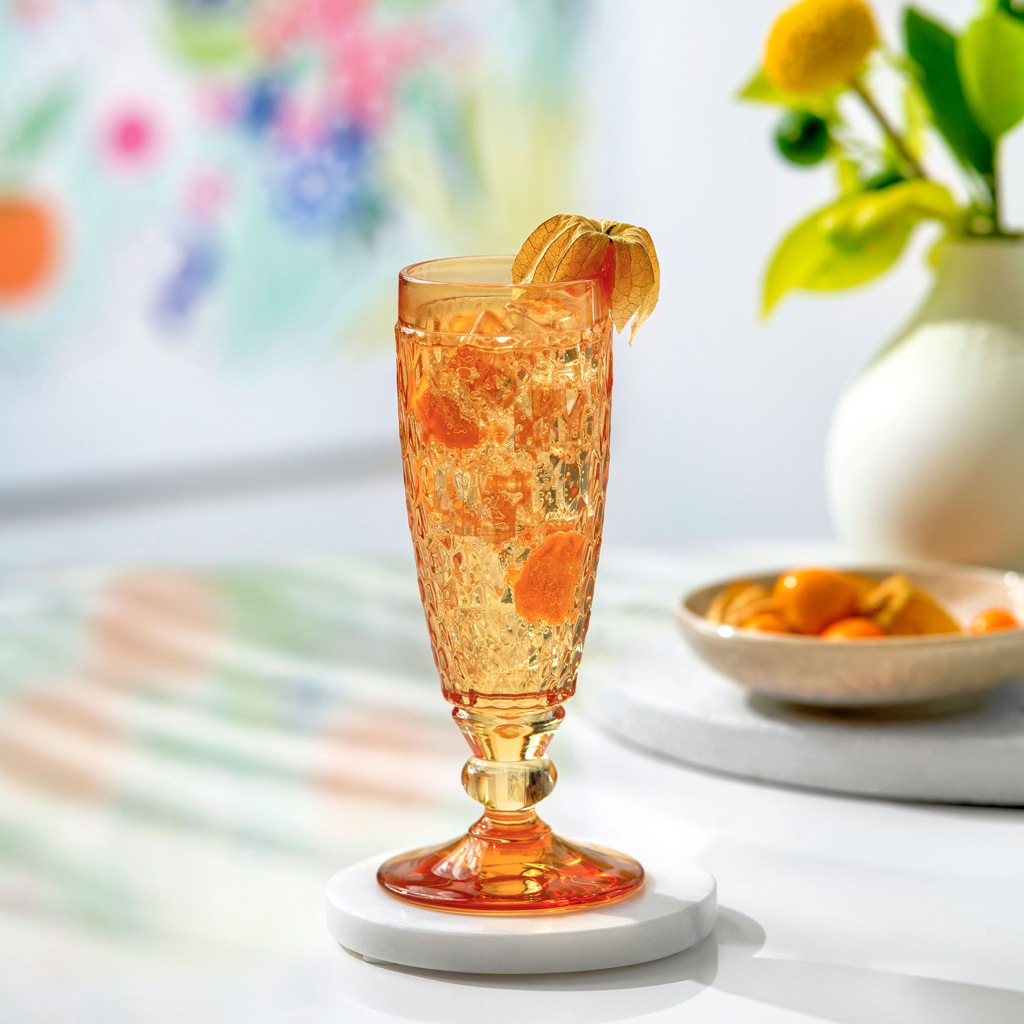 Sklenice na šampaňské Villeroy & Boch Boston Saffron - 1 kus