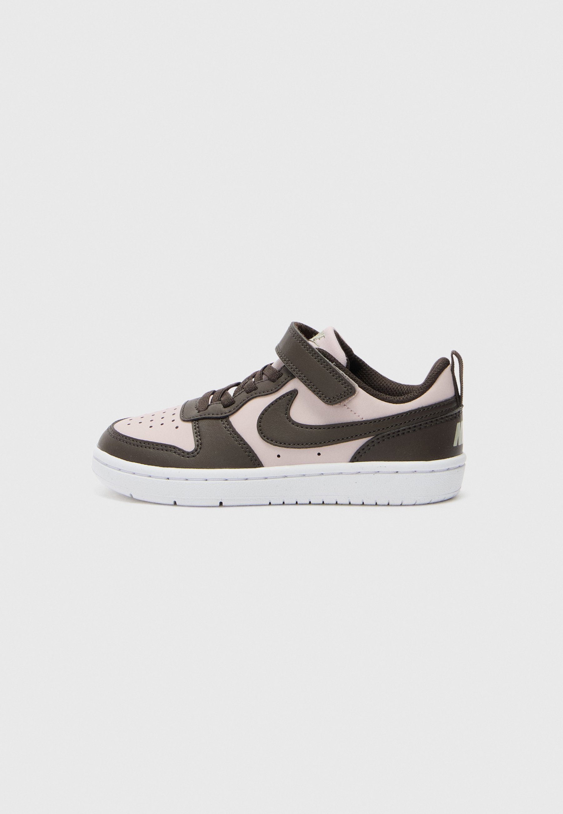 Nike Sportswear COURT BOROUGH - Scarpe da ginnastica - rosa particella/marrone/verde militare chiaro/bianco