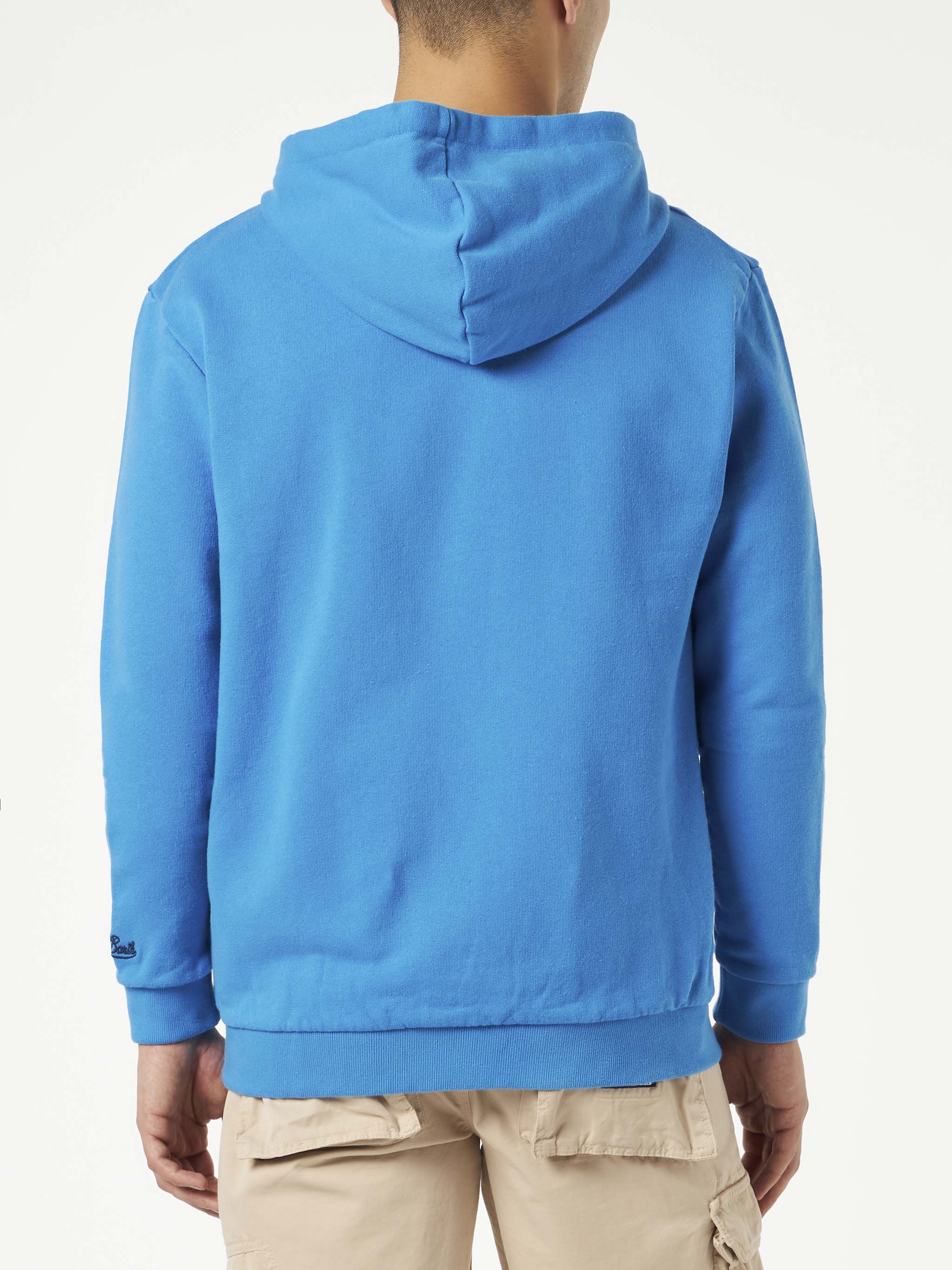 Herensweatshirt van katoen met patches en borduurwerk