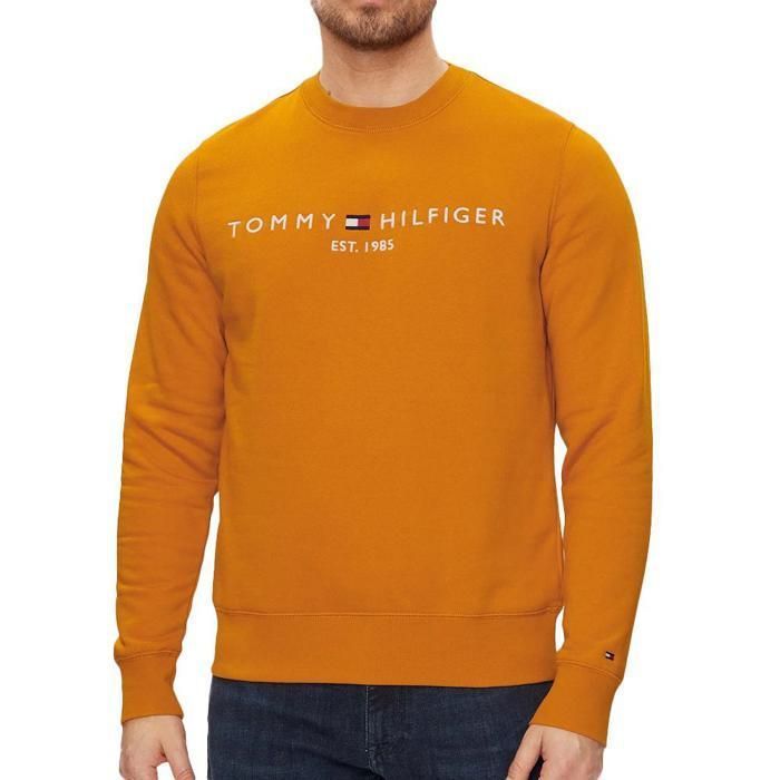Moletom masculino laranja Tommy Hilfiger Blend Logo
