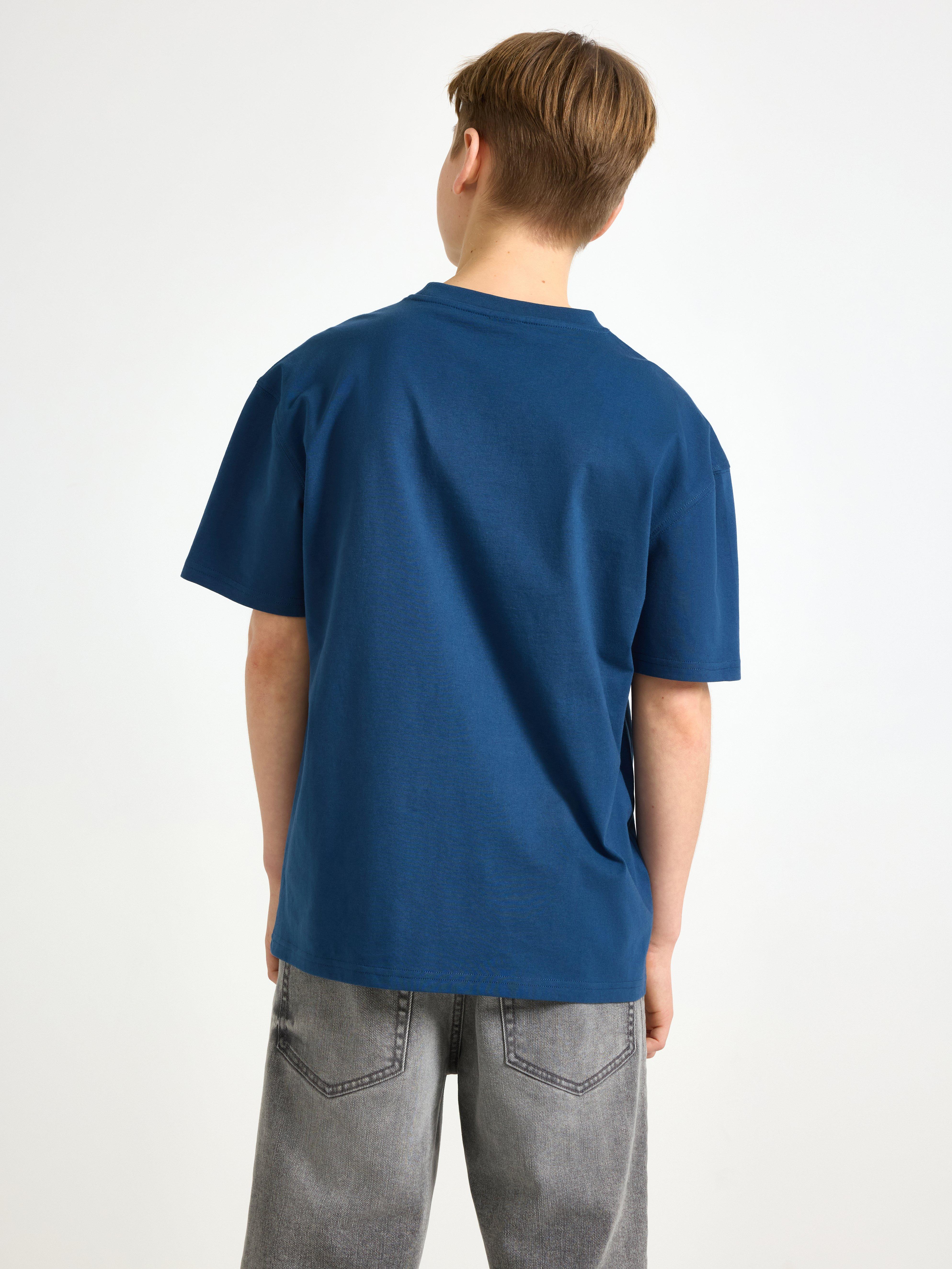 Camiseta Pokémon Azul Escuro Acinzentado