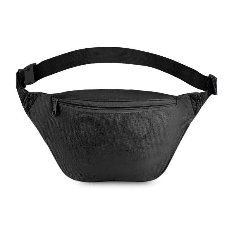 Sac banane de course zippé pour femmes et hommes, sac banane en toile avec sangle réglable