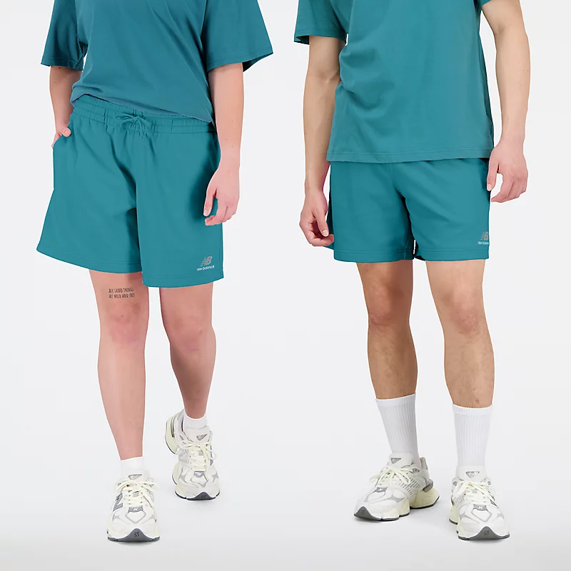 Unisex Uni-ssentials badstof shorts in VINTAGE TEAL