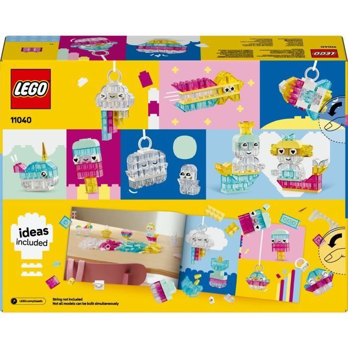 LEGO Classic 11040 La Caja Mágica Transparente de Ladrillos - Set de construcción para niños de 5 años