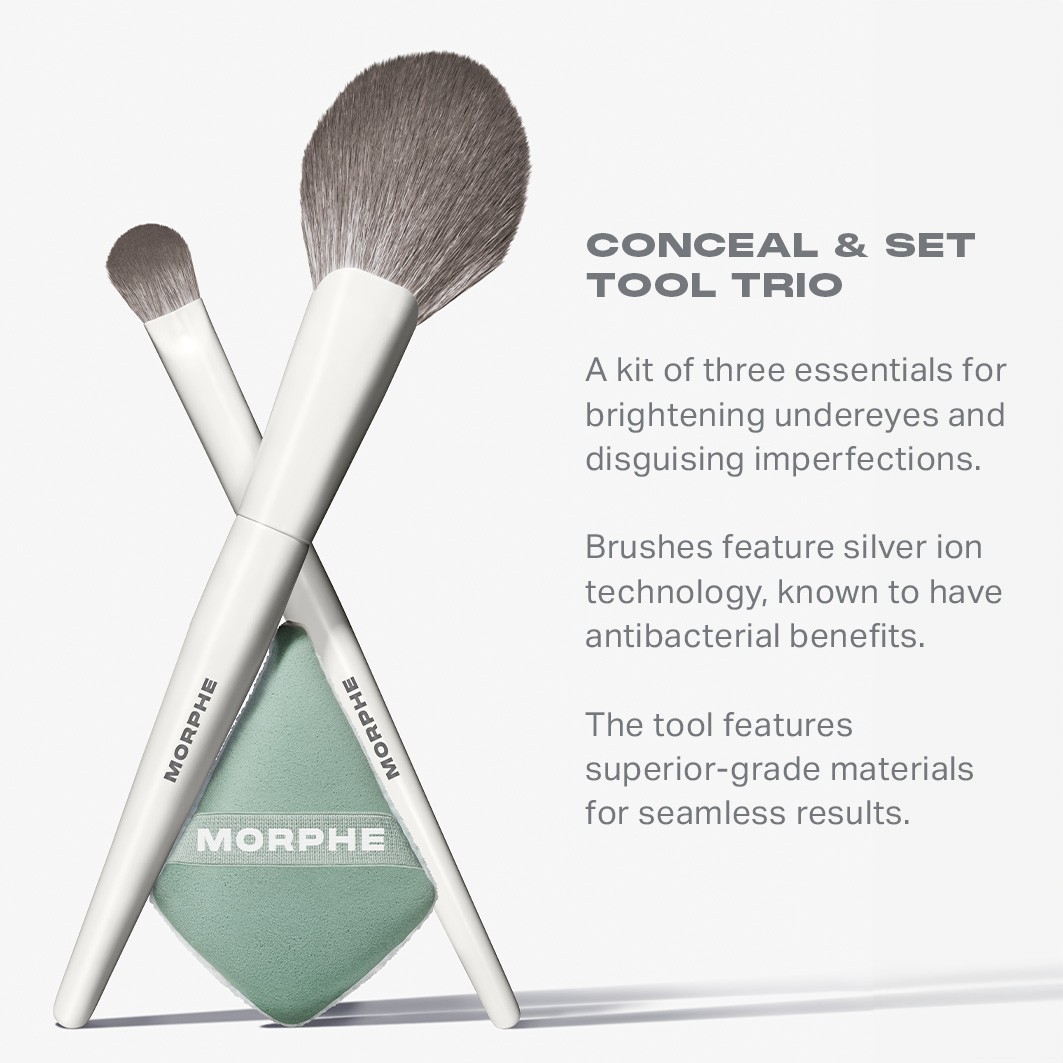 Morphe set četkica i trio alata za korektor – 1 komad