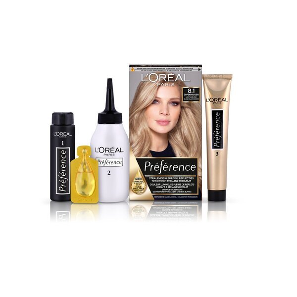 L'Oréal Paris Préférence 8.1 svetlo pepelnato blond barva za lase<br>