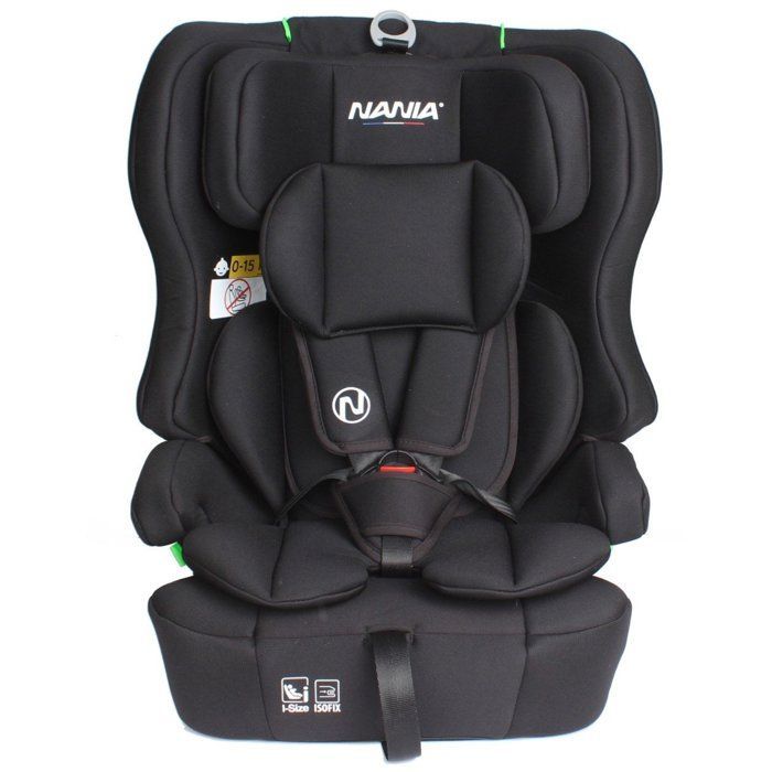 Siège auto - NANIA - LIMA - Groupe 1/2/3 - 76-150 cm - Isofix - I-Size - Réducteur - Noir