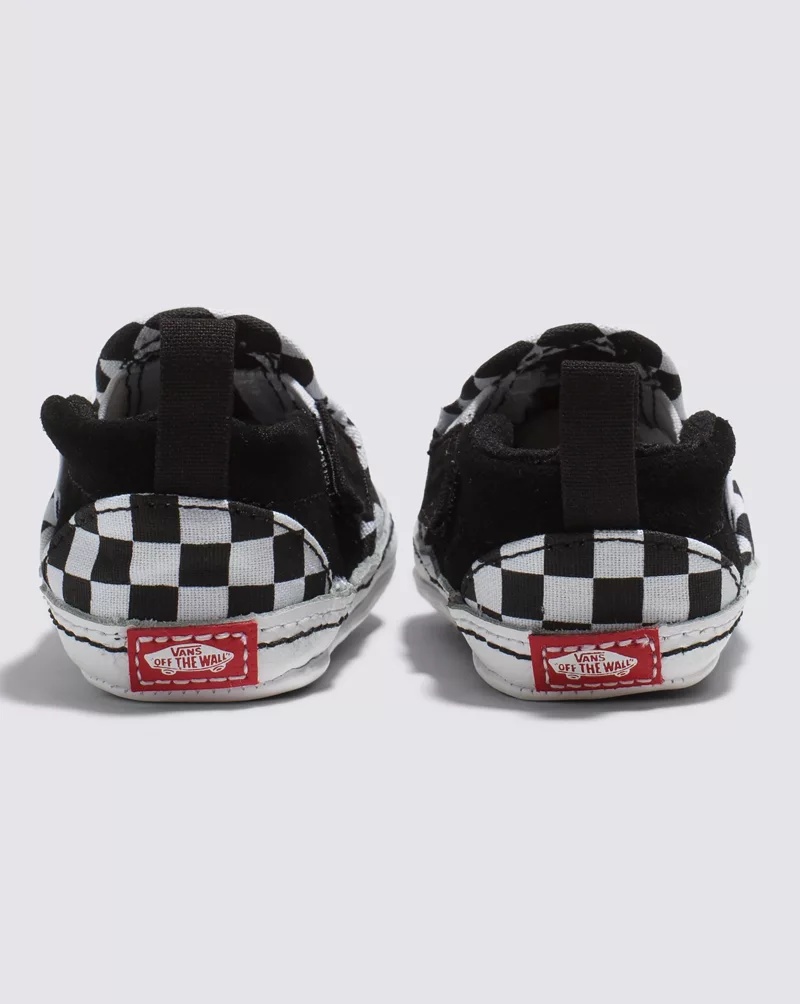 Infant Slip-On V Crib Checker Shoe