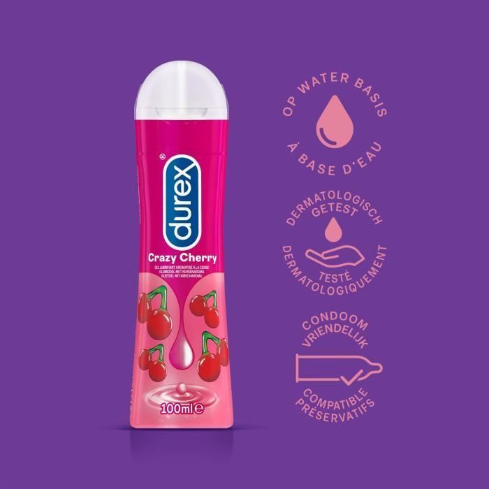 Durex Play Crazy Cherry Gel Lubrifiant Goût Cerise 100ml