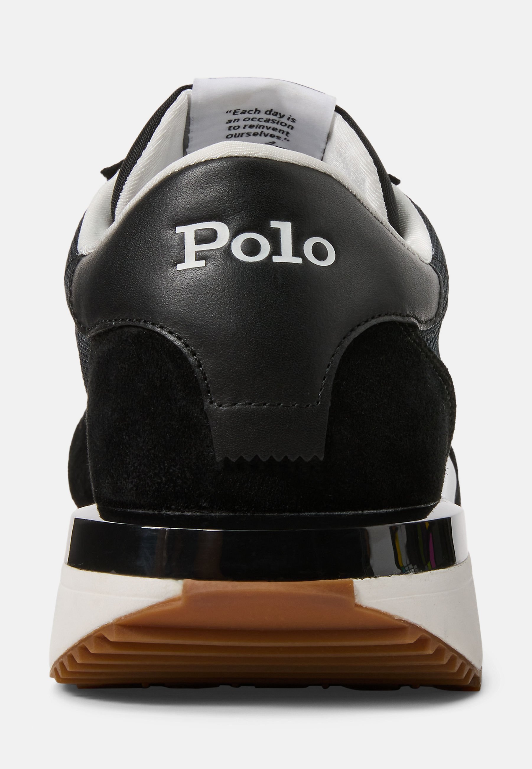 Polo Ralph Lauren TRAIN 89 SUÈDE-PANEEL SNEAKER UNISEX - Sneakers - zwart/multicolor