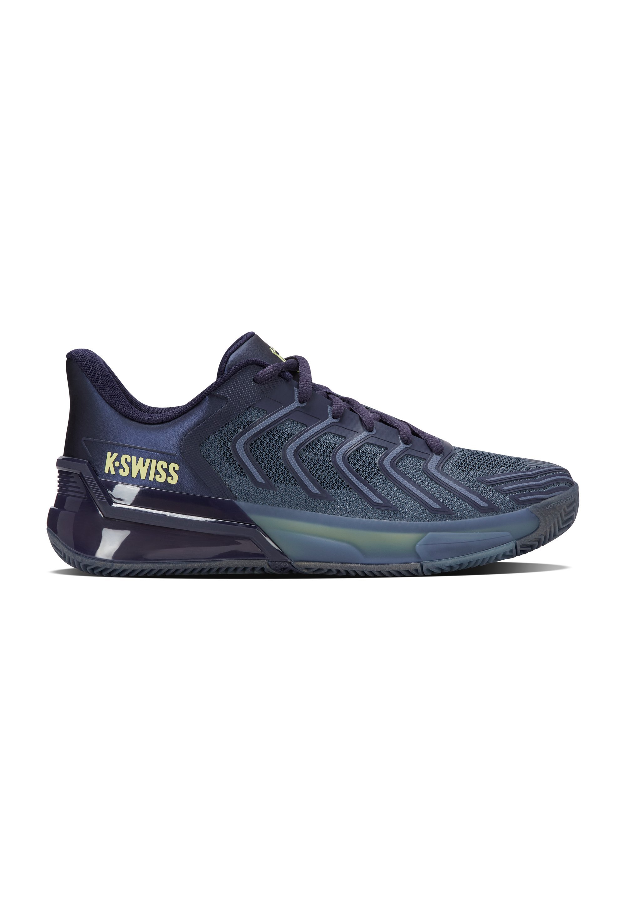 K-SWISS ULTRASHOT - Tennisschoenen voor gravelbanen - vintage indigo/marineacademie/luminary green