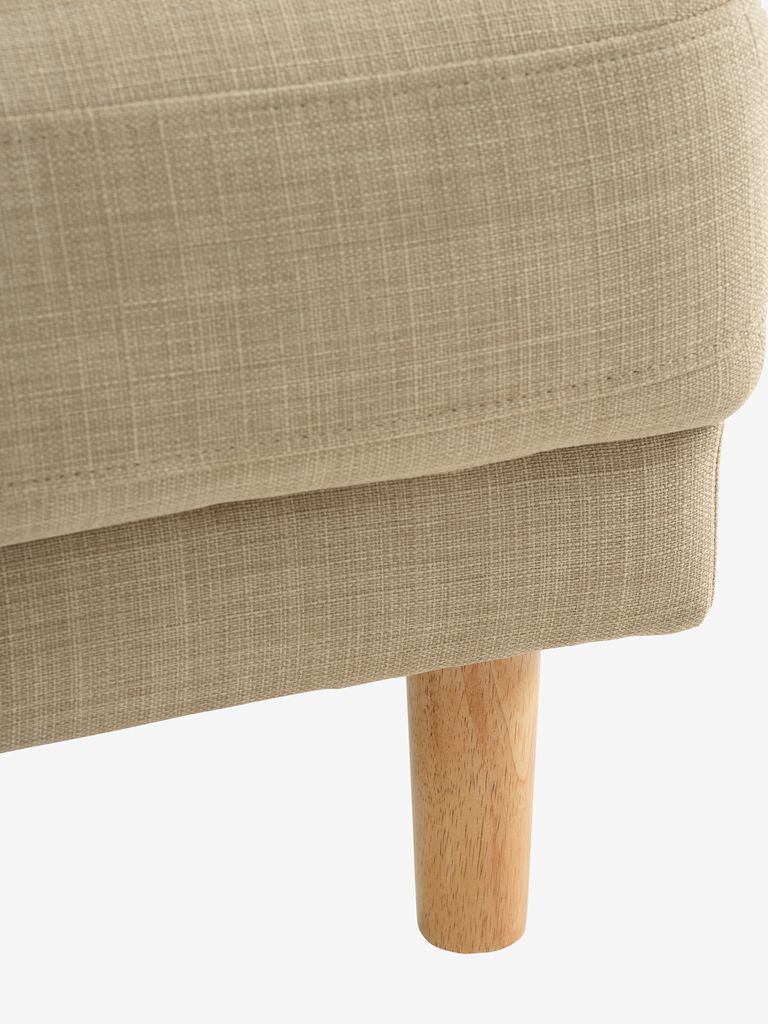 EGENSE Sofa s ležaljkom EGENSE tkanina pijeska/boja hrasta