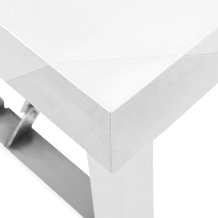 Table de travail pliable de cuisine 120x60x80 cm Inox