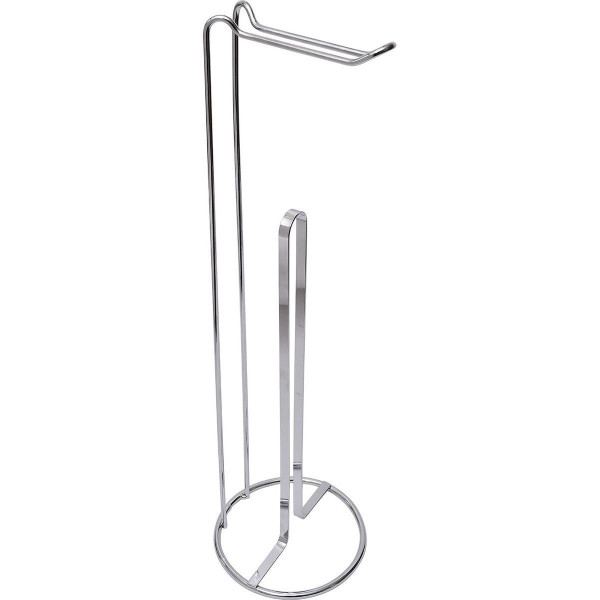 Metalowy stojak na papier glamour srebrny połysk 54 cm