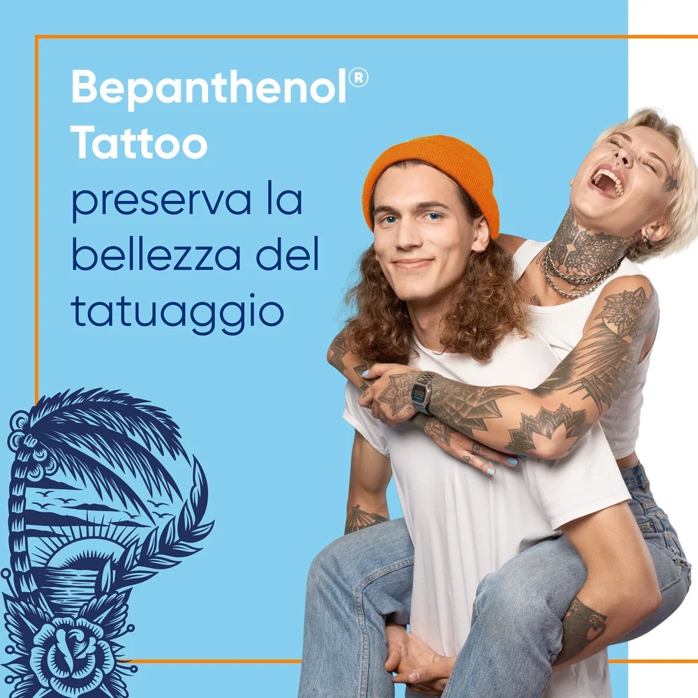 BEPANTHENOL Crème pour tatouages Bepanthenol avec très haute protection solaire SPF50+ 50ml pour tatouages