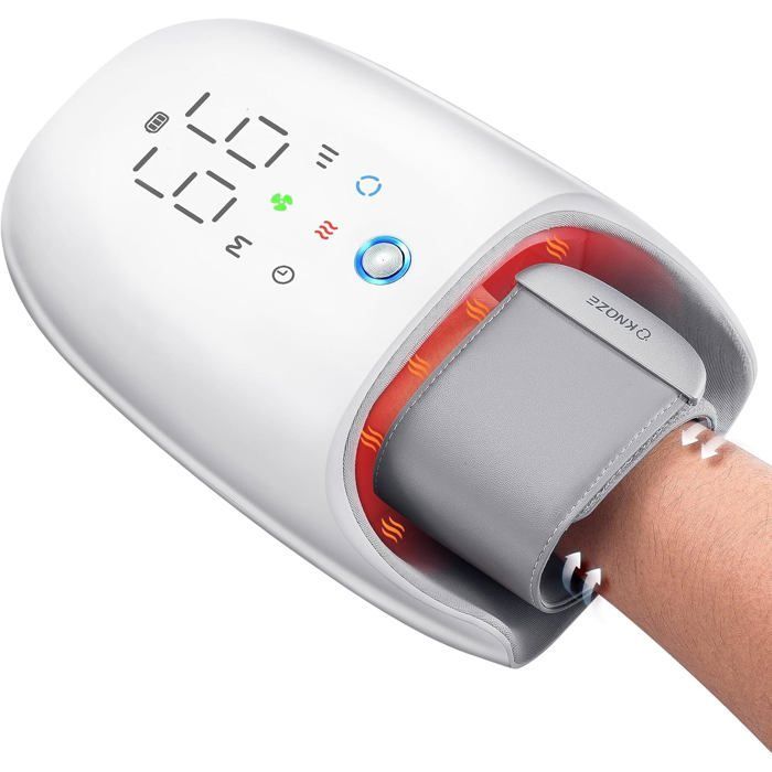 KNQZE Masseur électrique pour mains et poignets - Massage par compression et rouleau pour soulager les mains fatiguées