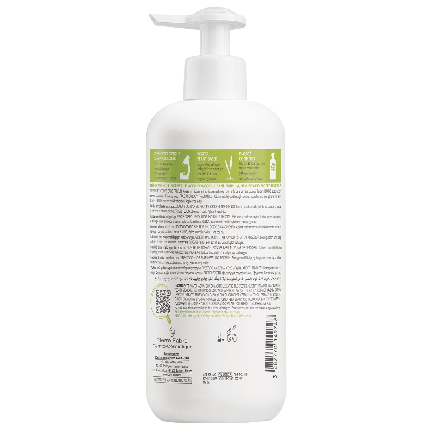 A-DERMA Exomega Control losjon za telo – 400 ml