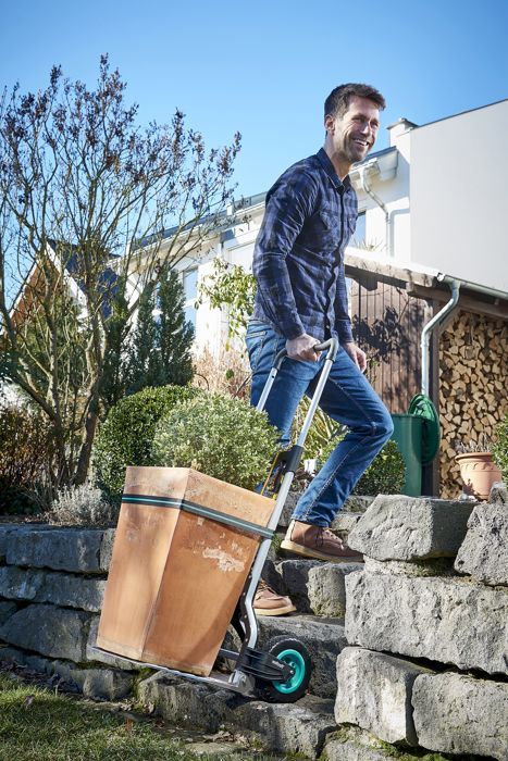 Carrello pieghevole compatto per giardino e esterni - wolfcraft - Portata massima 100 kg - TS 850 Offroad - 5503000