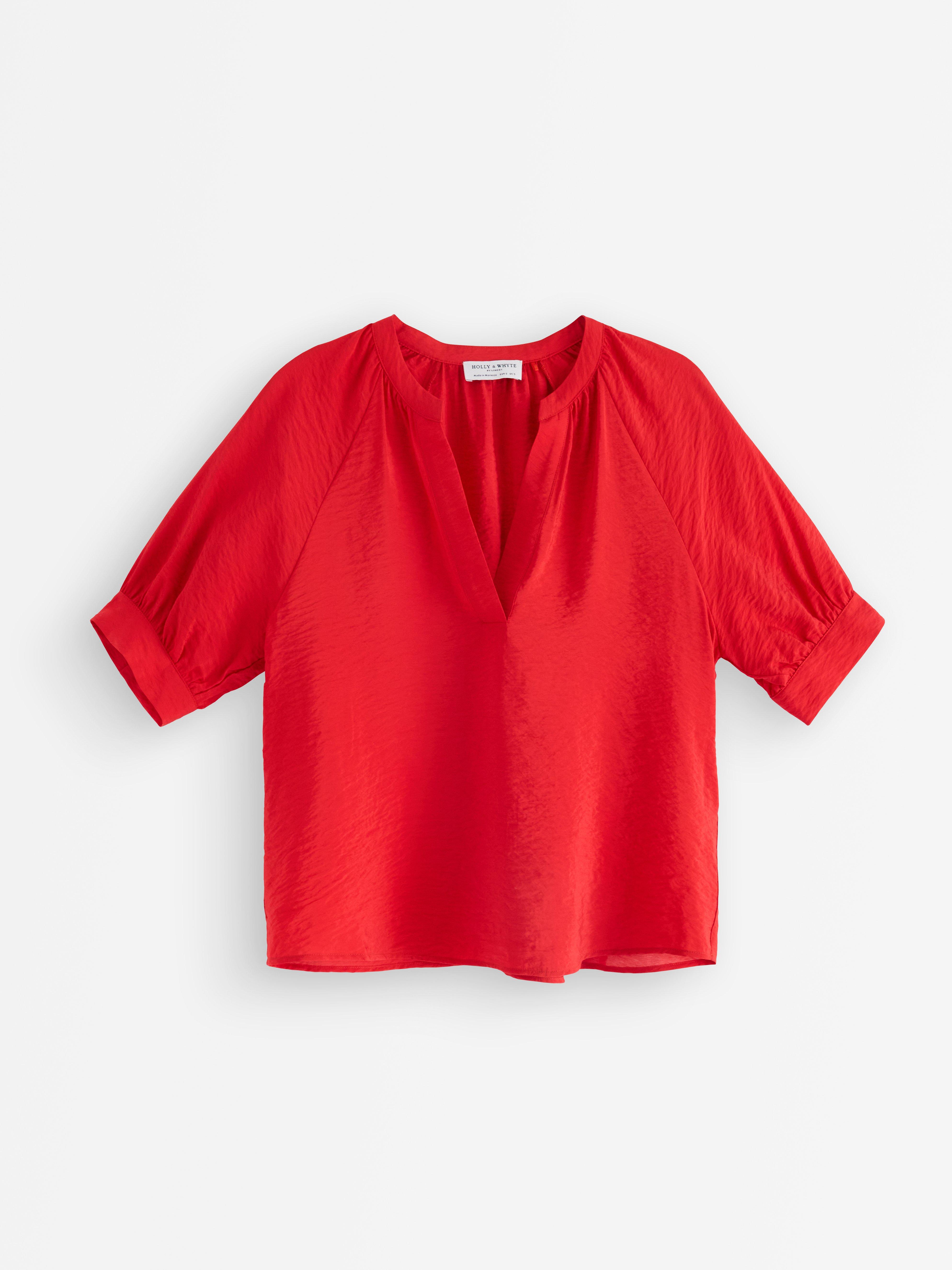 Bluza kratkih rukava crvene boje