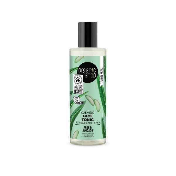 Tônico facial calmante Organic Shop para todos os tipos de pele, 150ml