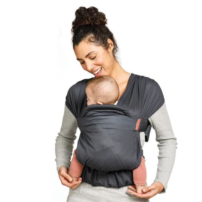 Porte bébé INFANTINO HUG&CUDDLE - A enfiler - 3 à 11,8 kg - Système écharpe de portage - Dès la naissance