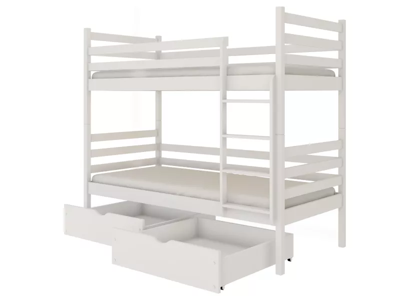 NEMO 80x160 białe łóżko piętrowe Lano Meble