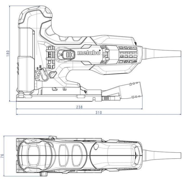 Seghetto alternativo METABO STE 100 Quick - 20 lame - Verde - 710W - Legno