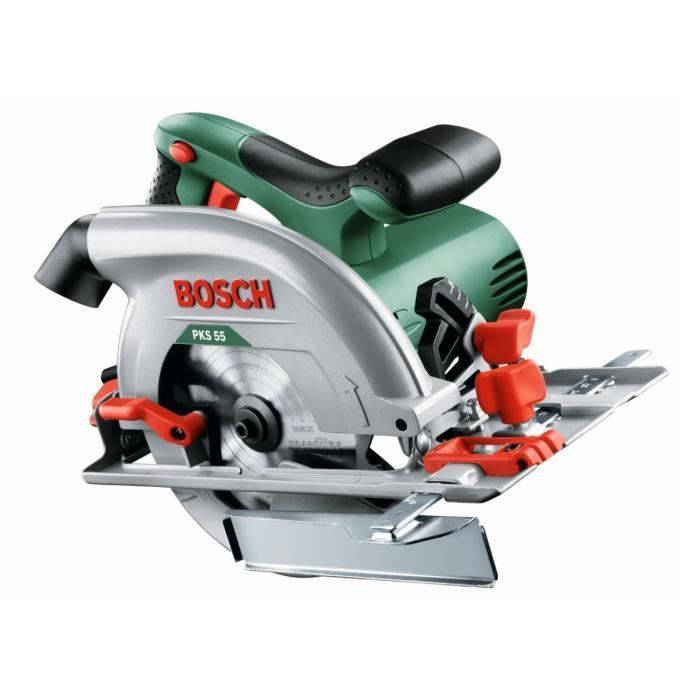 BOSCH PKS 55A 1200W Circular Saw, 160mm + Dust Collection Case - 0603501000