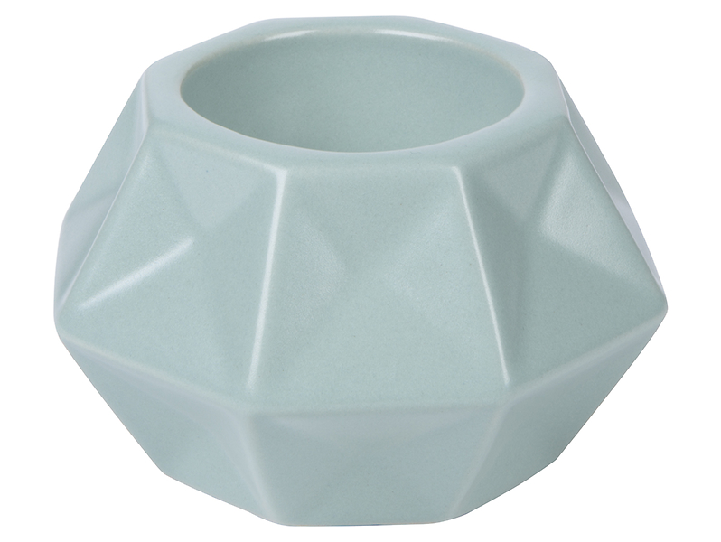 Świecznik ceramiczny 10 cm miętowa