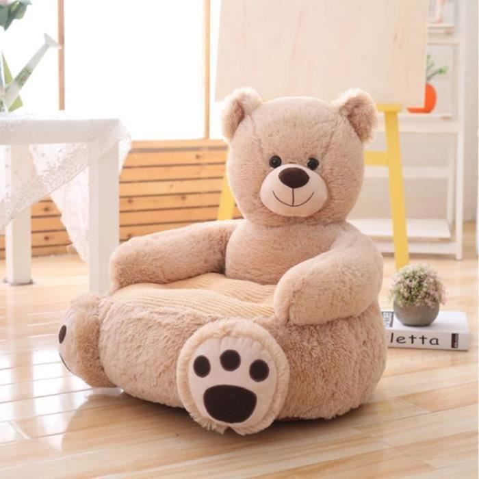 Fauteuil Bébé Canapé enfant en Peluche - Marque - Modèle - Ours en Peluche - Coussin enfant