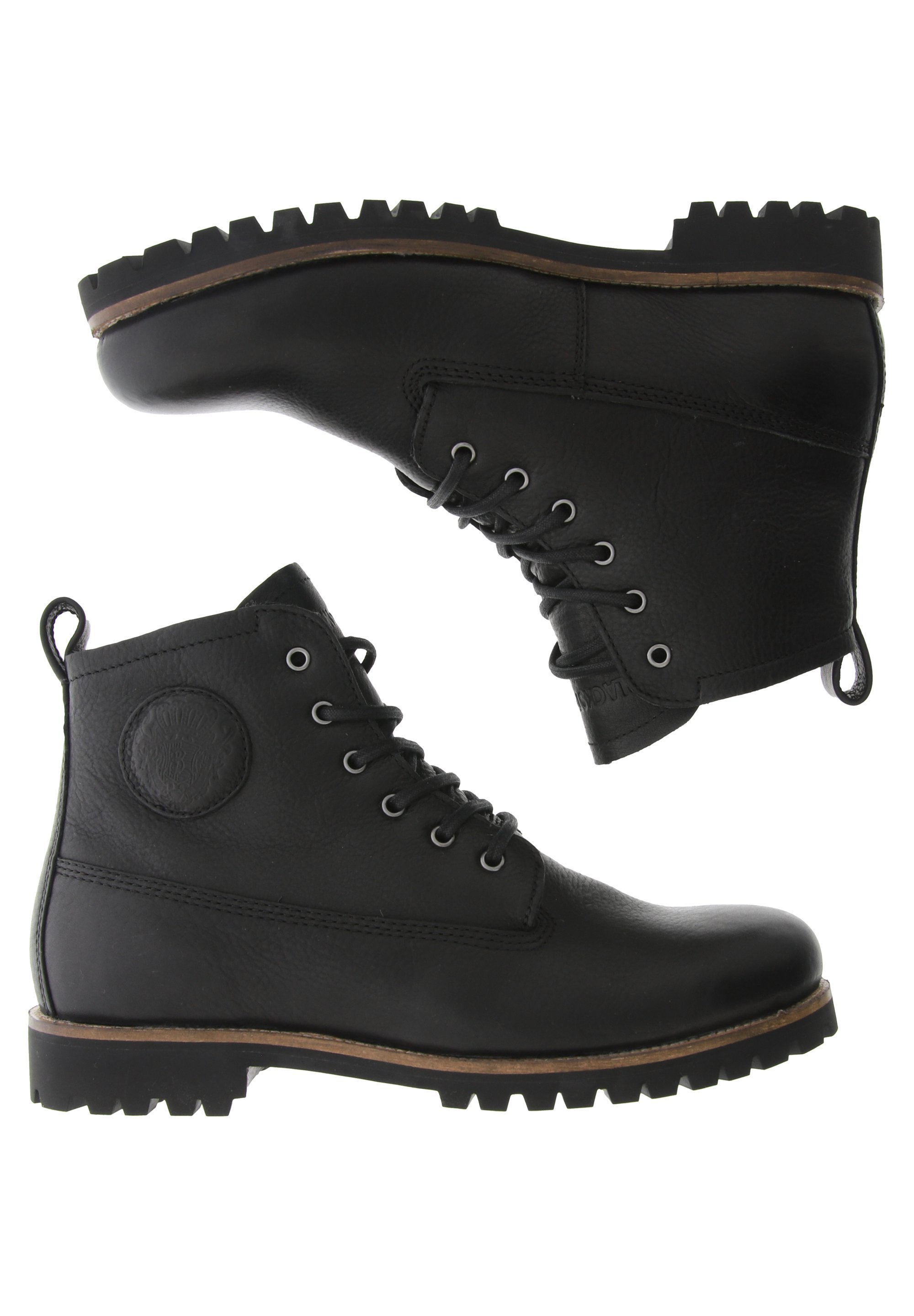 Členkové čižmy na šnurovanie Blackstone - čierne