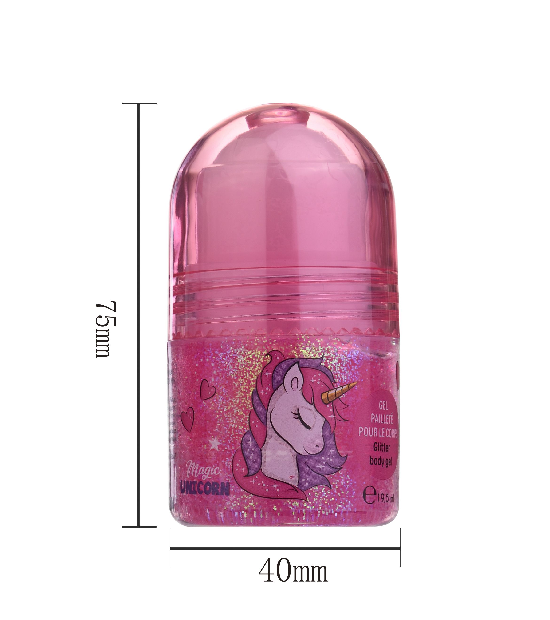 Gel za telo z bleščicami Unicorn Otroška ličila