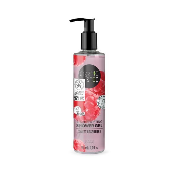 Organic Shop Sense Boosting tusfürdő édes málna 280ml